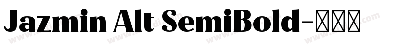 Jazmin Alt SemiBold字体转换